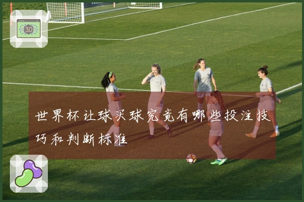 世界杯让球买球究竟有哪些投注技巧和判断标准